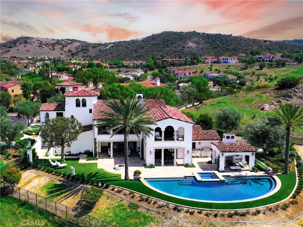 Shady Canyon Irvine luxury estate aerial